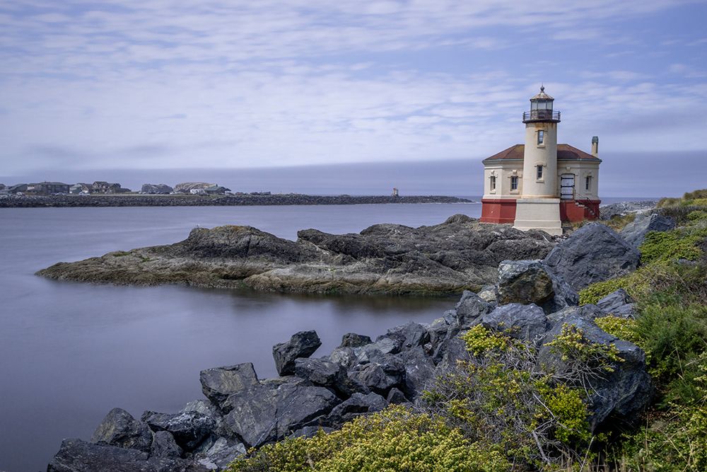 Usa-Oregon-Bandon Coquille River Lighthouse art print by Hollice Looney for $57.95 CAD