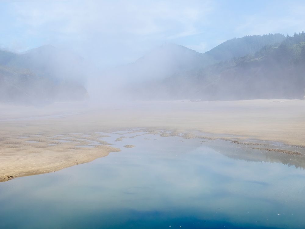 Oregon-Hug Point Foggy beach art print by Jamie and Judy Wild for $57.95 CAD