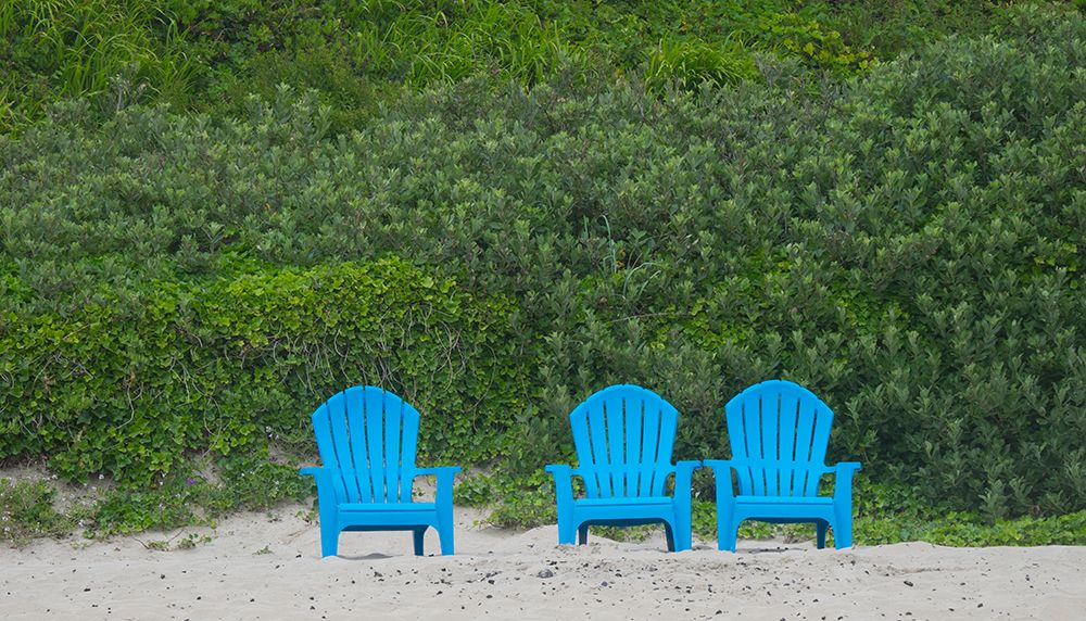 Oregon-chairs on Cannon Beach art print by Jamie and Judy Wild for $57.95 CAD