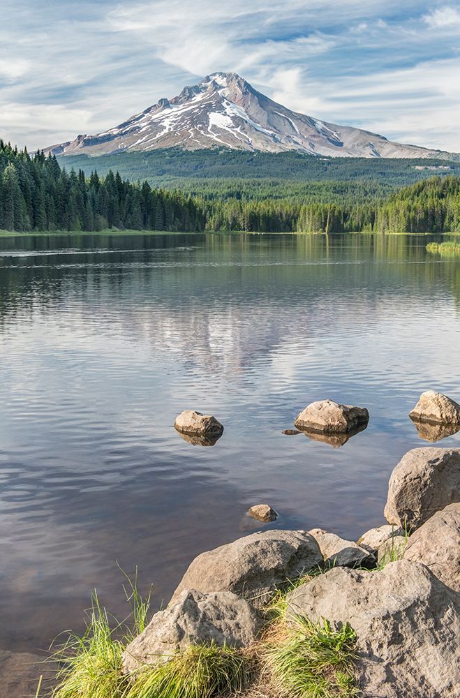 Oregon-Mt Hood National Forest Trillium Lake and Mt Hood art print by Rob Tilley for $57.95 CAD