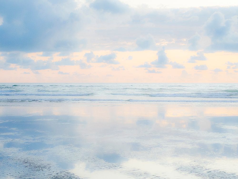Oregon-Cannon Beach and a dreamy view of the beach at low tide art print by Sylvia Gulin for $57.95 CAD
