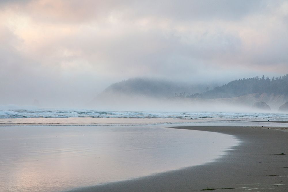 Oregon-Cannon Beach looking to the north along the Pacific Coast line art print by Sylvia Gulin for $57.95 CAD