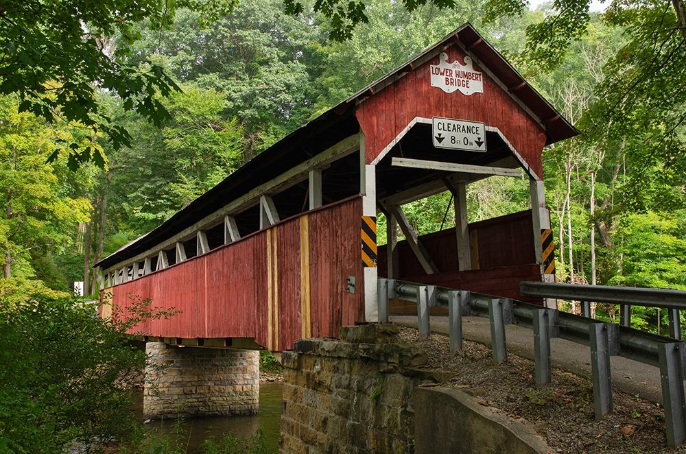 Lower Humbert Covered Bridge Spanning Laurel Hill Creek Laurel Highlands-Pennsylvania art print by Alan Majchrowicz for $57.95 CAD