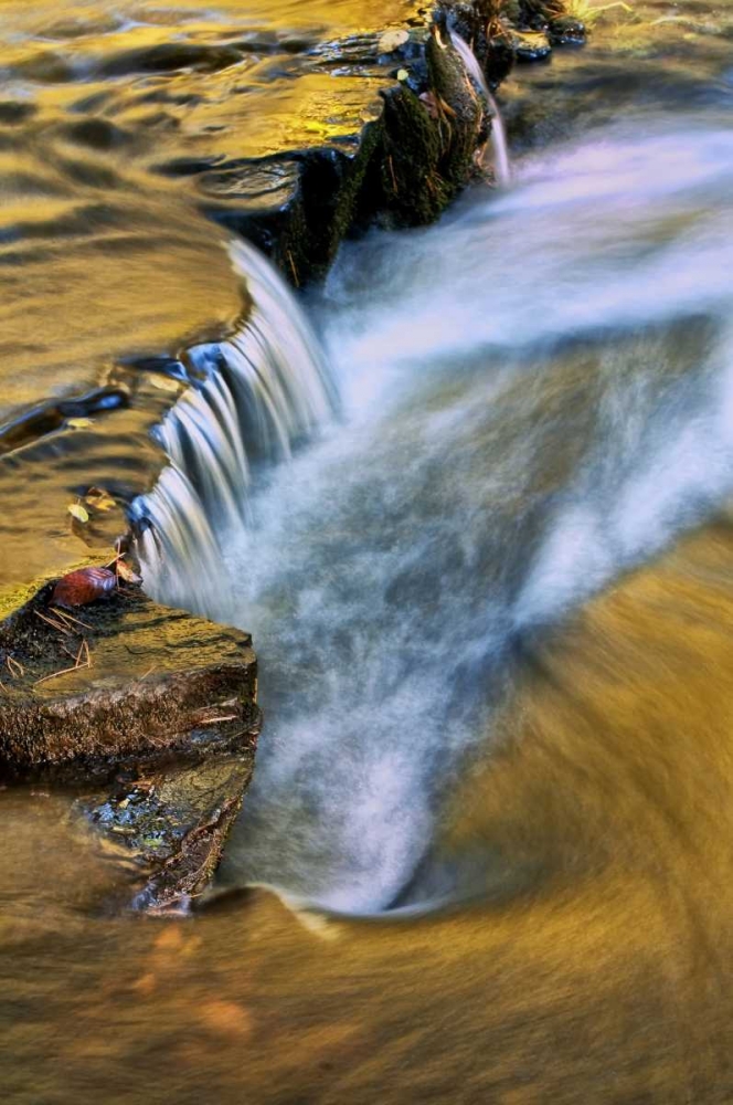 PA, Dingmans Ferry Autumn waterfall over rocks art print by Jay OBrien for $57.95 CAD