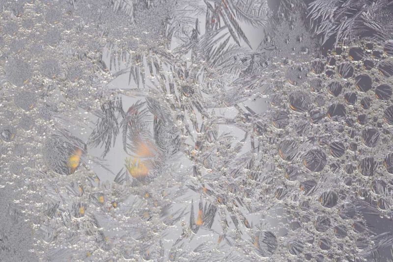 Pennsylvania Frosty window pane and soap bubbles art print by Ellen Anon for $57.95 CAD
