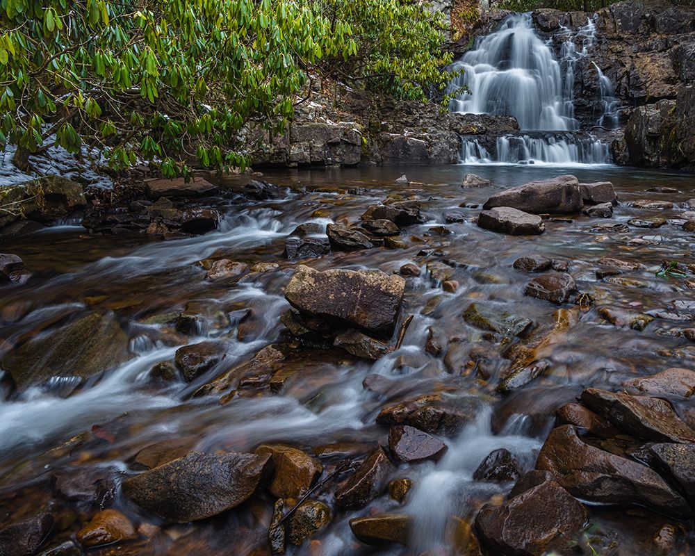 USA, Pennsylvania, Hickory Run State Park. Waterfall and rocky rapids. art print by Jaynes Gallery for $57.95 CAD