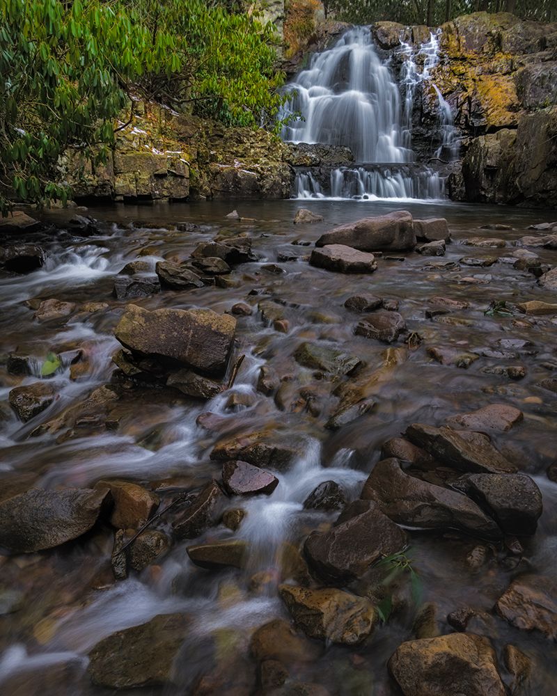 USA, Pennsylvania, Hickory Run State Park. Waterfall and rocky rapids. art print by Jaynes Gallery for $57.95 CAD
