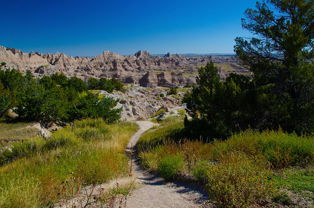 USA, South Dakota. Badlands National Park, Cedar Pass Overlook art print by Bernard Friel for $57.95 CAD