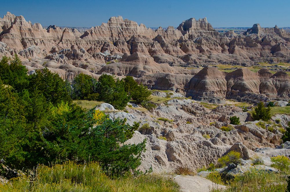USA, South Dakota. Badlands National Park, Cedar Pass Overlook art print by Bernard Friel for $57.95 CAD