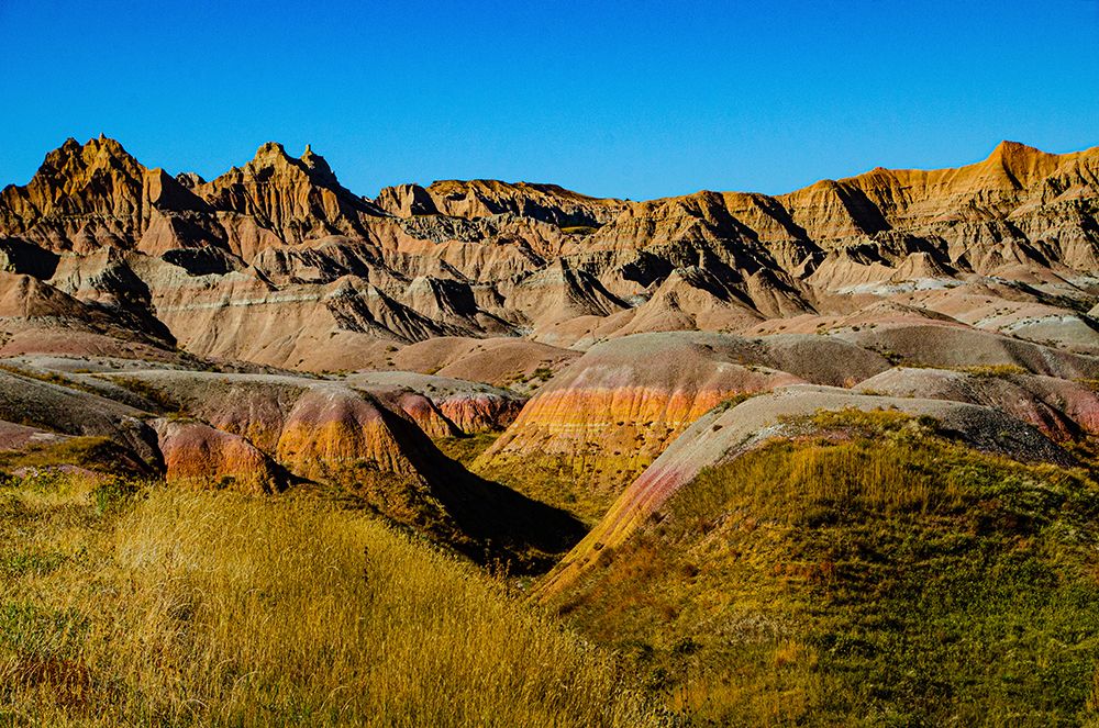 USA, South Dakota. Badlands National Park, Yellow Mounds Overlook art print by Bernard Friel for $57.95 CAD