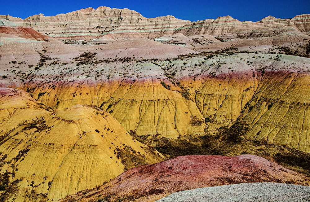USA, South Dakota. Badlands National Park, Yellow Mounds Overlook art print by Bernard Friel for $57.95 CAD