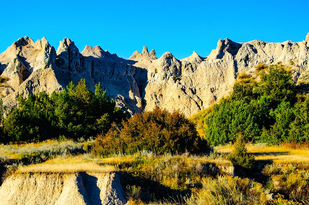USA, South Dakota, Wall, Badlands National Park, Hay Butte Overlook art print by Bernard Friel for $57.95 CAD