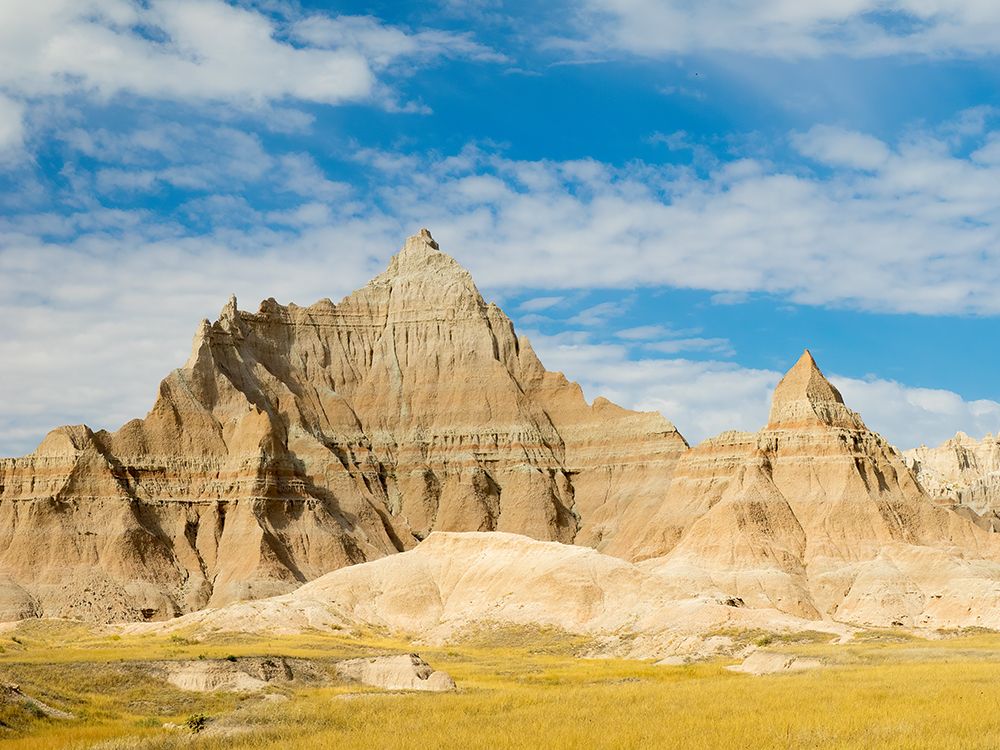 South Dakota- Badlands National Park. Mixed-grass Prairie and Badlands rock formations art print by Jamie and Judy Wild for $57.95 CAD