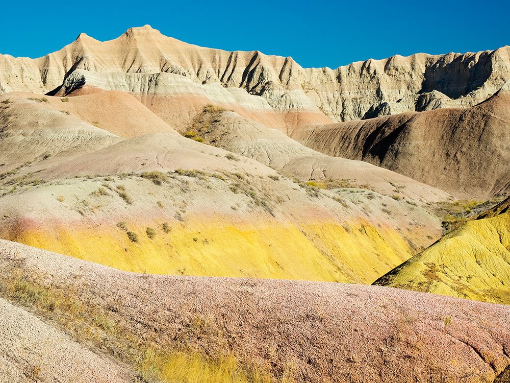 South Dakota- Badlands National Park. Badlands rock formations- Yellow Mounds art print by Jamie and Judy Wild for $57.95 CAD