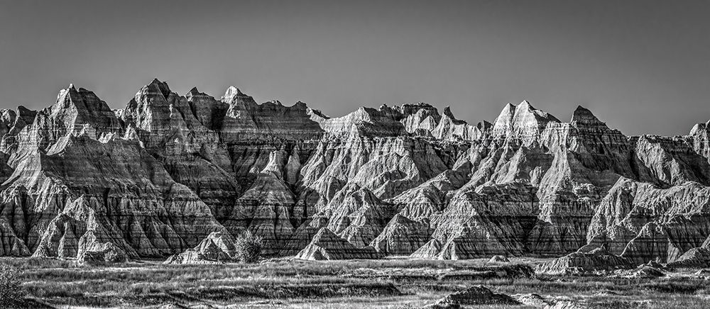 The wind and water eroded landscape in the Badlands National Park make beautiful natural carvings. art print by Larry Richardson for $57.95 CAD