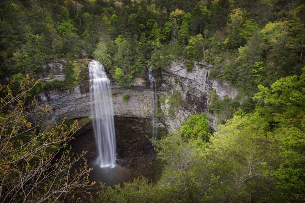 TN, Fall Creek Falls, a double waterfall art print by Don Grall for $57.95 CAD