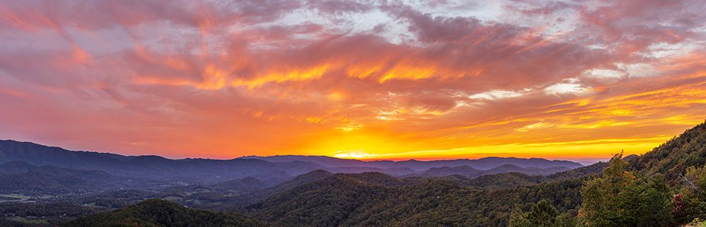 Sunset on the Foothills Parkway-Great Smoky Mountains National Park-Tennessee art print by Richard and Susan Day for $57.95 CAD