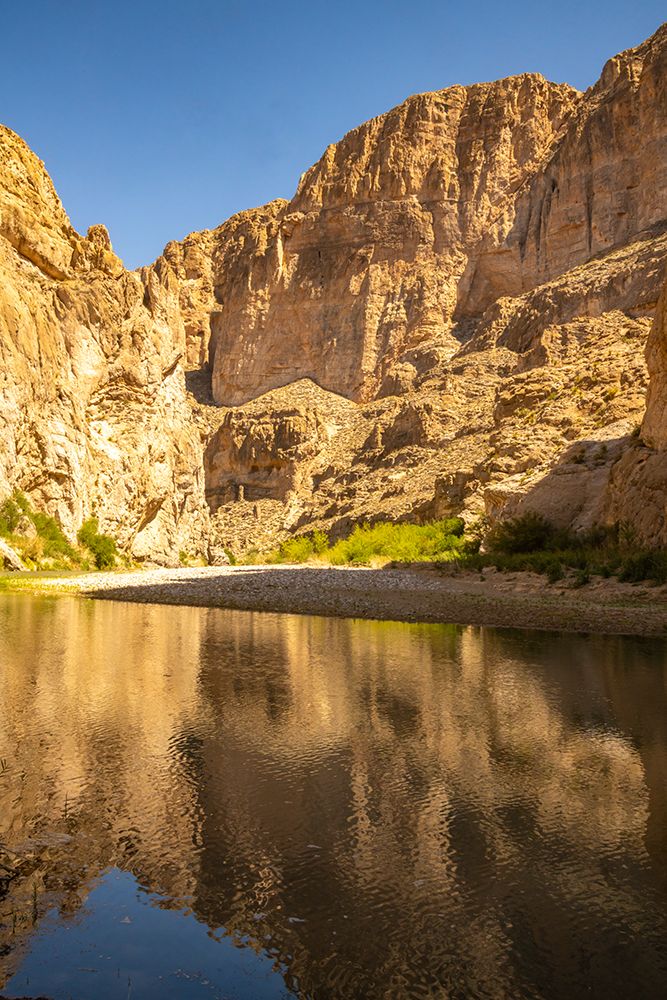 USA, Texas, Big Bend National Park. Chisos Mountains and Rio Grande River reflection. art print by Jaynes Gallery for $57.95 CAD