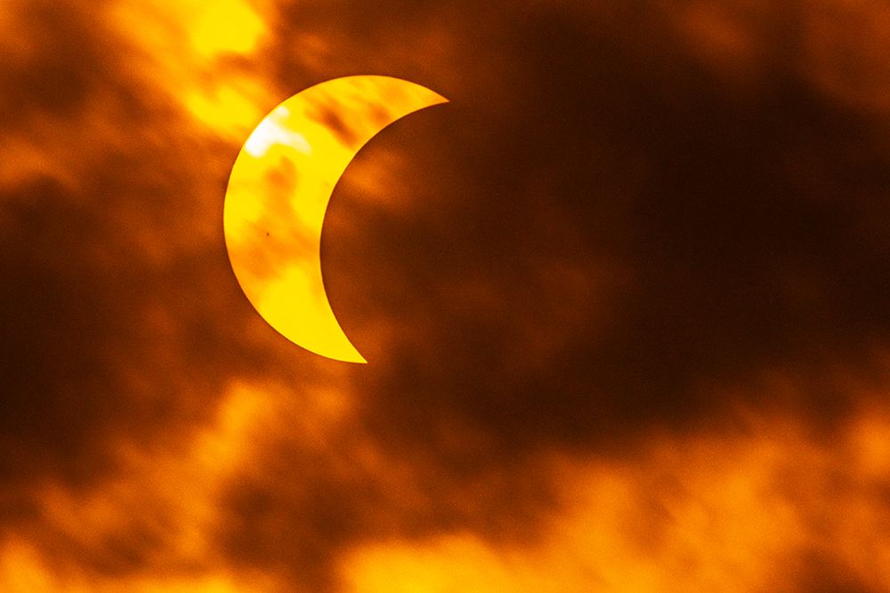 USA, Texas, Hill Country. Solar eclipse. art print by Jaynes Gallery for $57.95 CAD