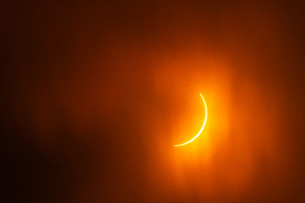 USA, Texas, Hill Country. Solar eclipse. art print by Jaynes Gallery for $57.95 CAD