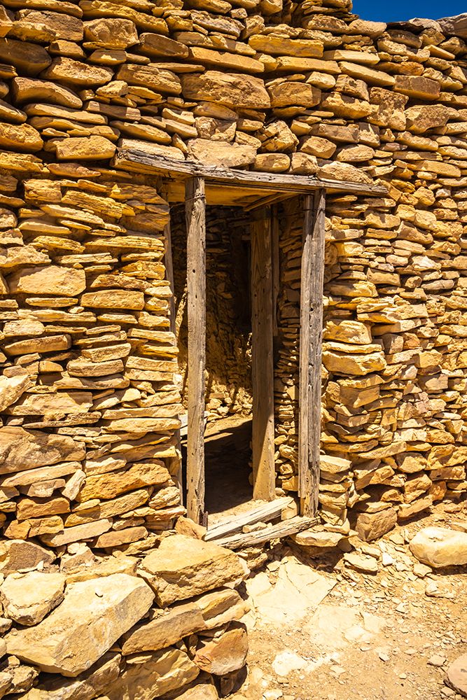USA, Texas, Terlingua. Ruins of building in Terlingua Ghost Town. art print by Jaynes Gallery for $57.95 CAD