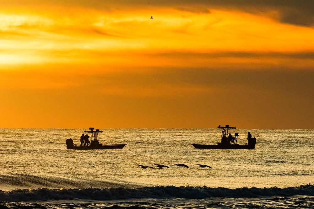 USA, Texas, Cameron County. Gulf of Mexico, law enforcement officers. art print by Larry Ditto for $57.95 CAD