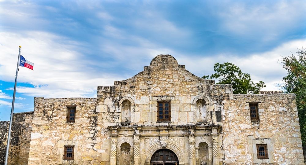 Alamo Mission-San Antonio-Texas Site 1836 battle between Texas patriots and Mexican army art print by William Perry for $57.95 CAD
