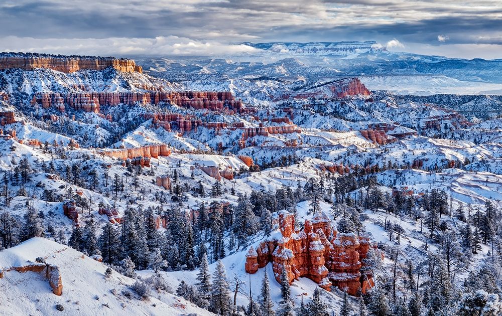 Utah-Bryce Canyon National Park-Buttes and hoodoos on a winter morning art print by Ann Collins for $57.95 CAD