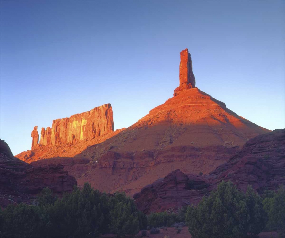 USA, Utah, Sandstone formations at sunset art print by Christopher Talbot Frank for $57.95 CAD