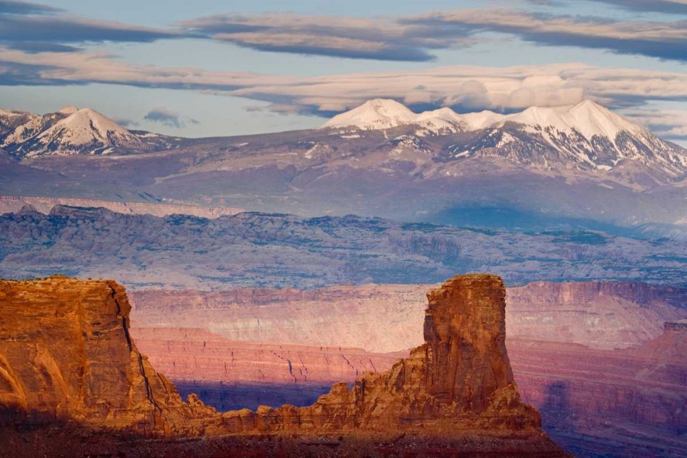 Utah La Sal Mountains from Dead Horse Point SP art print by Don Paulson for $57.95 CAD