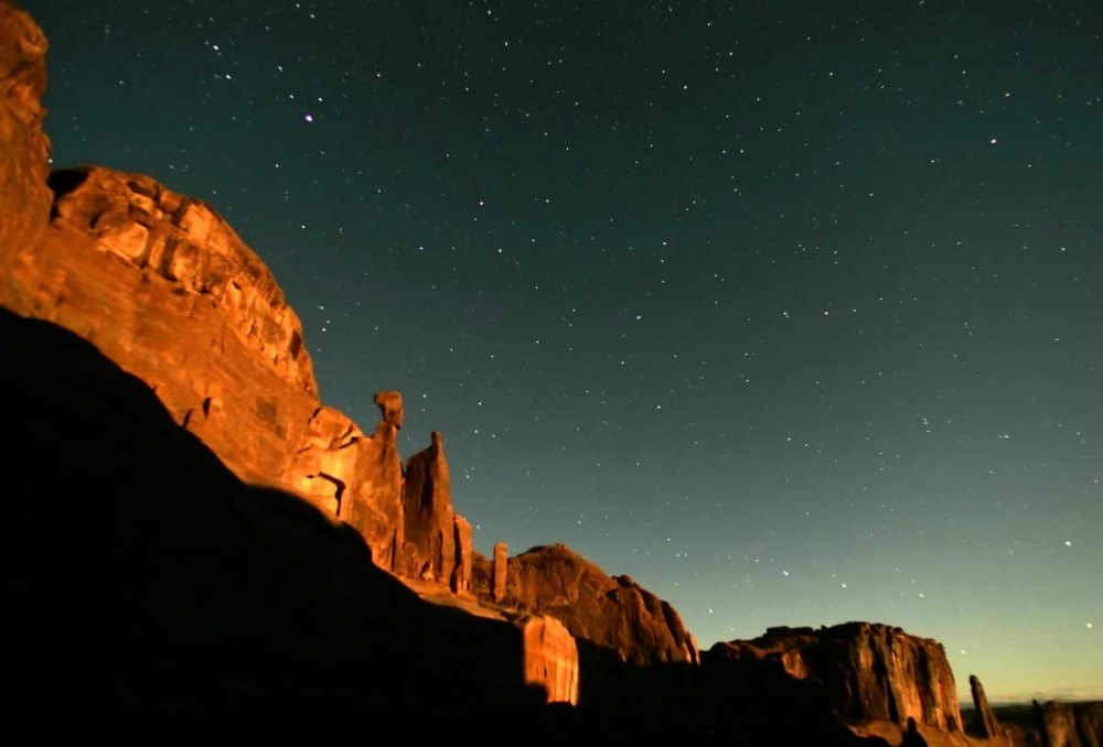 UT, Arches NP Moonrise highlights Park Avenue art print by Cathy and Gordon Illg for $57.95 CAD