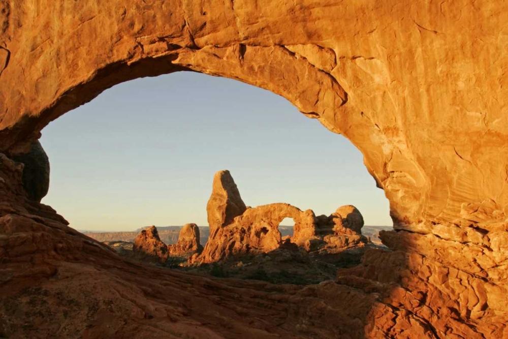 UT, Arches NP Turret arch  through North Window art print by Cathy and Gordon Illg for $57.95 CAD