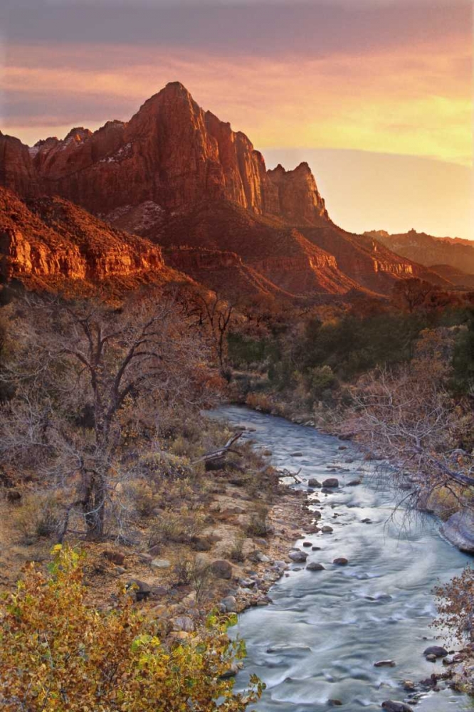 UT, Zion NP The Watchman and Virgin River art print by Dave Welling for $57.95 CAD