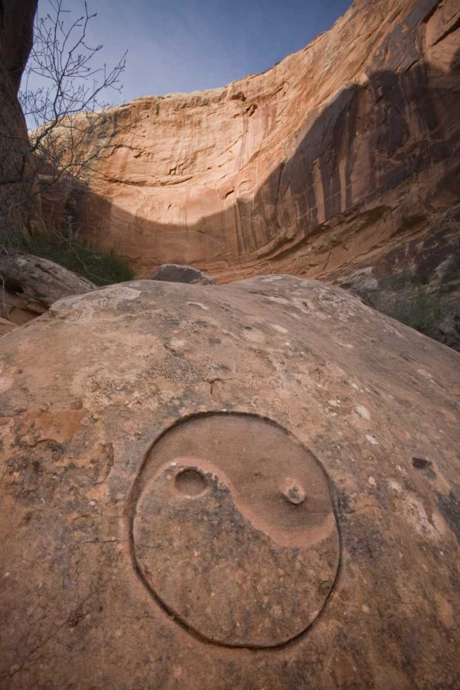UT, Horseshoe Canyon The Chinese Yin-Yang symbol art print by Don Paulson for $57.95 CAD