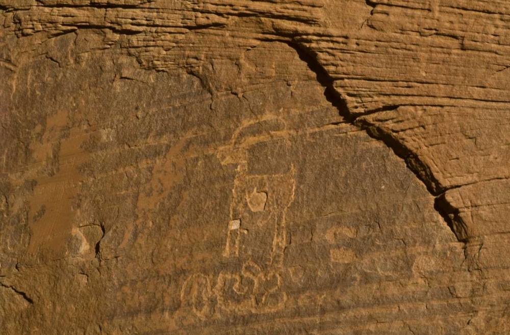 UT, Monument Valley Ancient petroglyphs art print by Nancy Rotenberg for $57.95 CAD