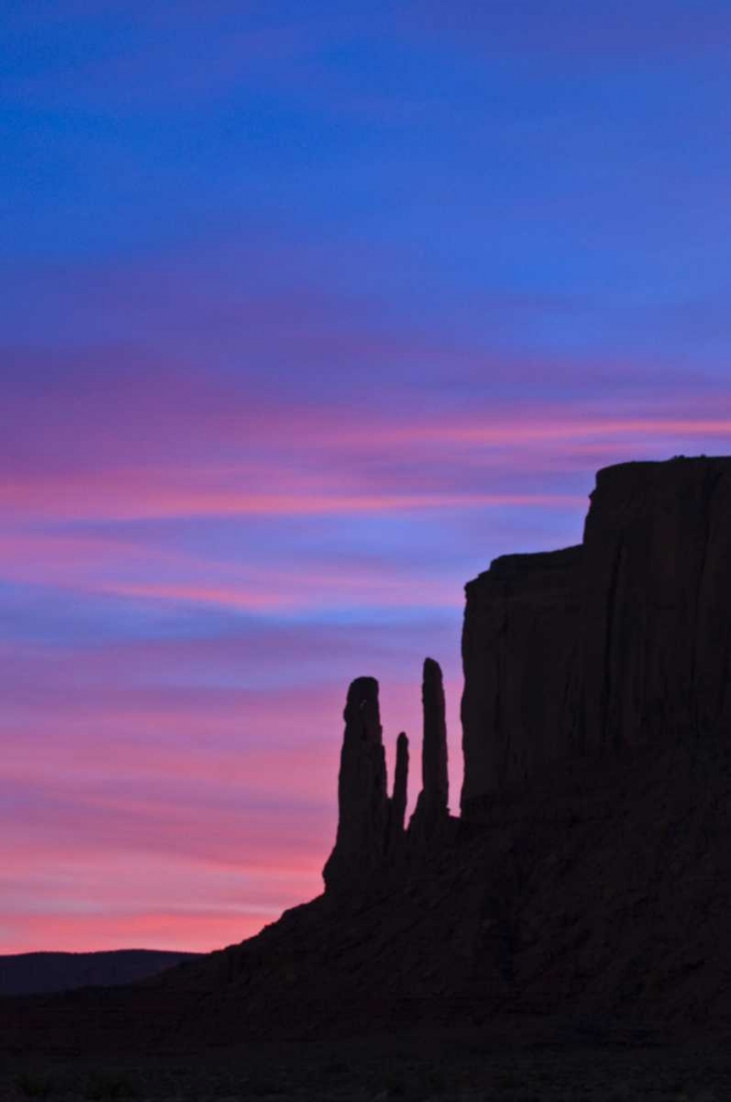 UT, Monument Valley Three Sisters formation art print by Nancy Rotenberg for $57.95 CAD