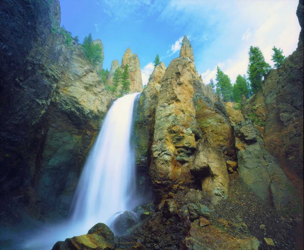 UT, Bryce Canyon Waterfall carving the sandstone art print by Christopher Talbot Frank for $57.95 CAD