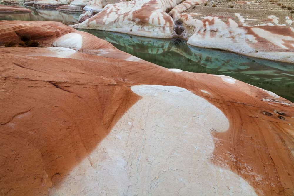 Utah, Glen Canyon Bleached patterns in sandstone art print by Don Paulson for $57.95 CAD