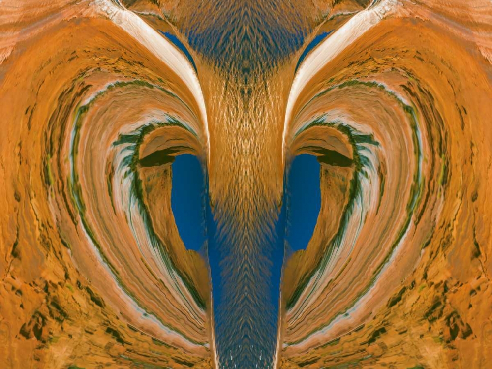 Utah, Glen Canyon Cliff reflects in Lake Powell art print by Don Paulson for $57.95 CAD