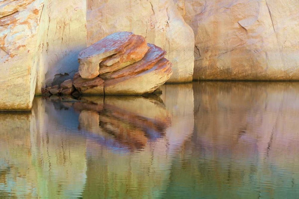 Utah, Glen Canyon Abstract reflection sandstone art print by Don Paulson for $57.95 CAD