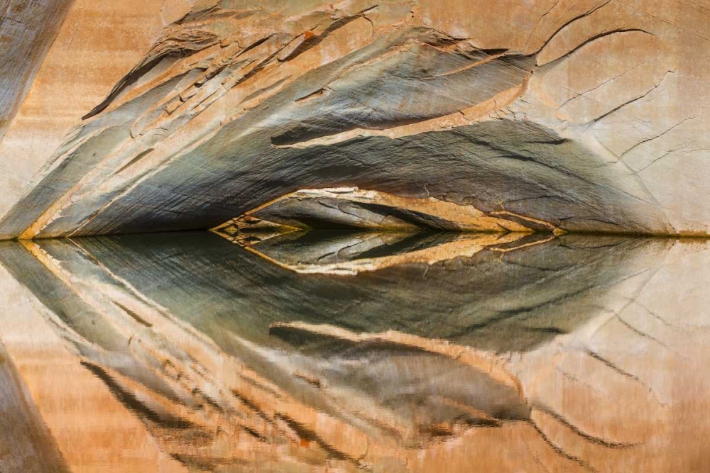 Utah, Glen Canyon Abstract reflection sandstone art print by Don Paulson for $57.95 CAD