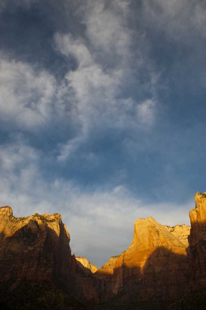 USA, Utah, Zion NP Late light at Kolob Canyon art print by Nancy Rotenberg for $57.95 CAD