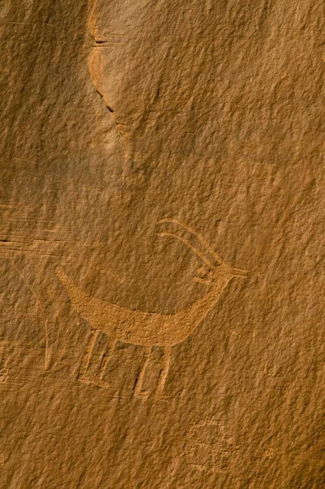 Utah, Monument Valley Petroglyphs on stone wall art print by Nancy Rotenberg for $57.95 CAD