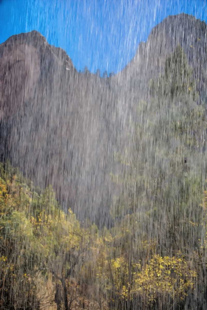 USA, Utah, Zion NP Waterfall scenic art print by Jay OBrien for $57.95 CAD