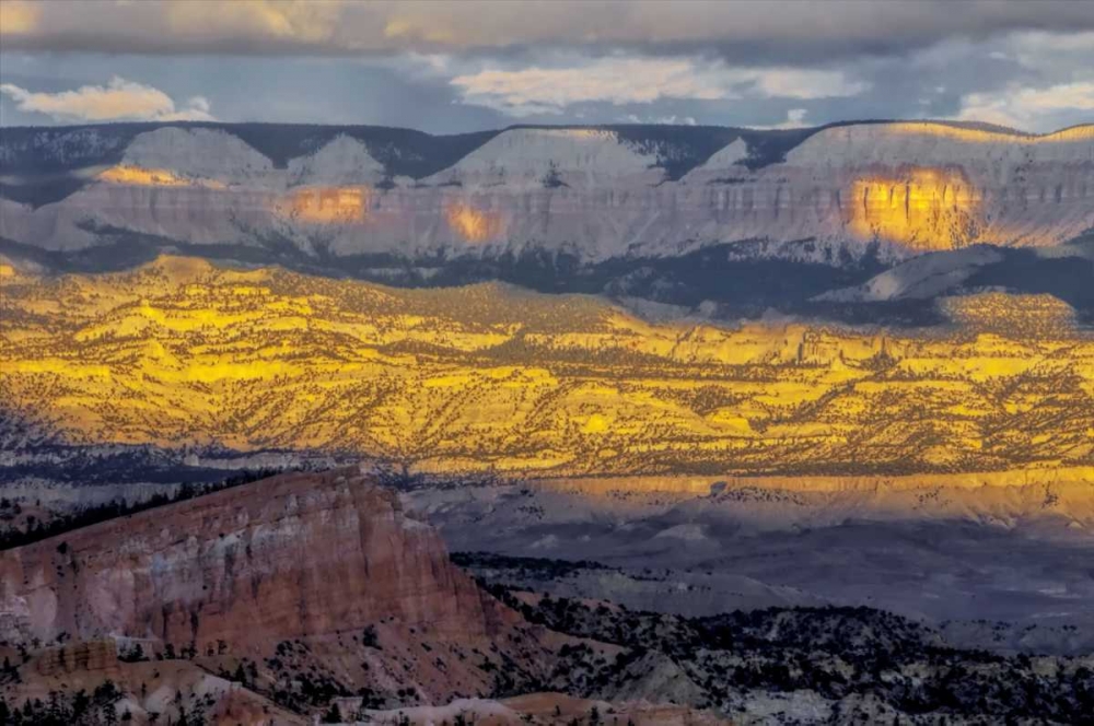 Utah, Bryce Canyon Sunrise contrasts on canyon art print by Jay OBrien for $57.95 CAD