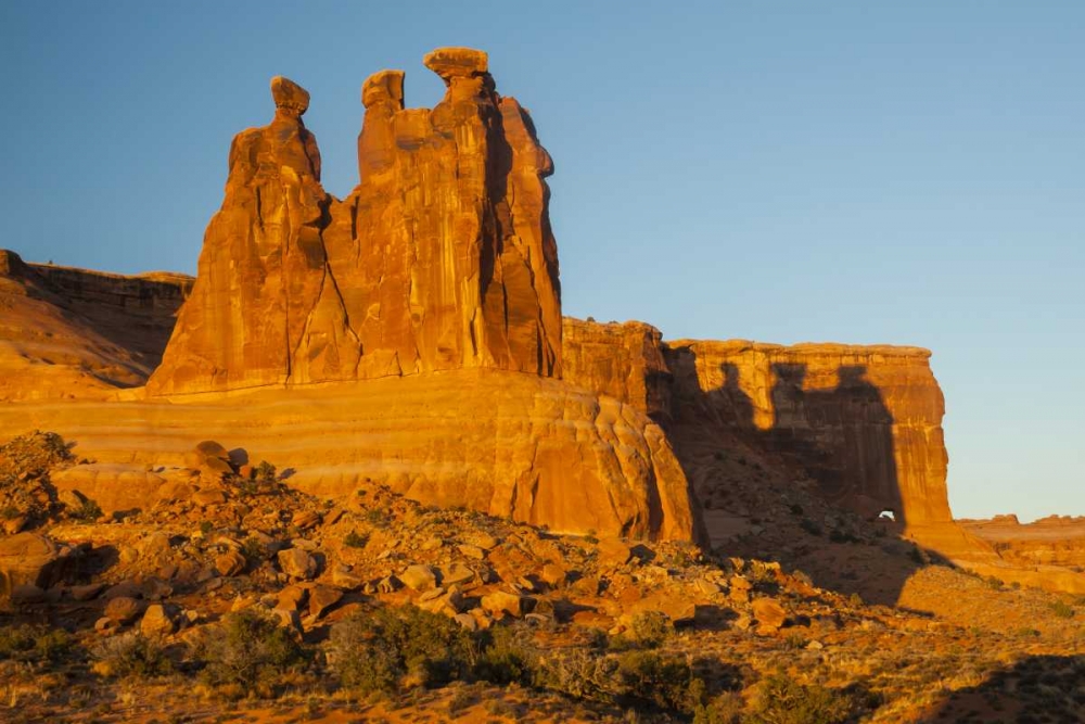 UT, Arches NP The Three Gossips formation art print by Cathy and Gordon Illg for $57.95 CAD