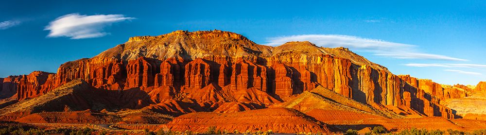 USA-Utah-Capitol Reef National Park Panoramic of mountain and rock formations art print by Jaynes Gallery for $57.95 CAD
