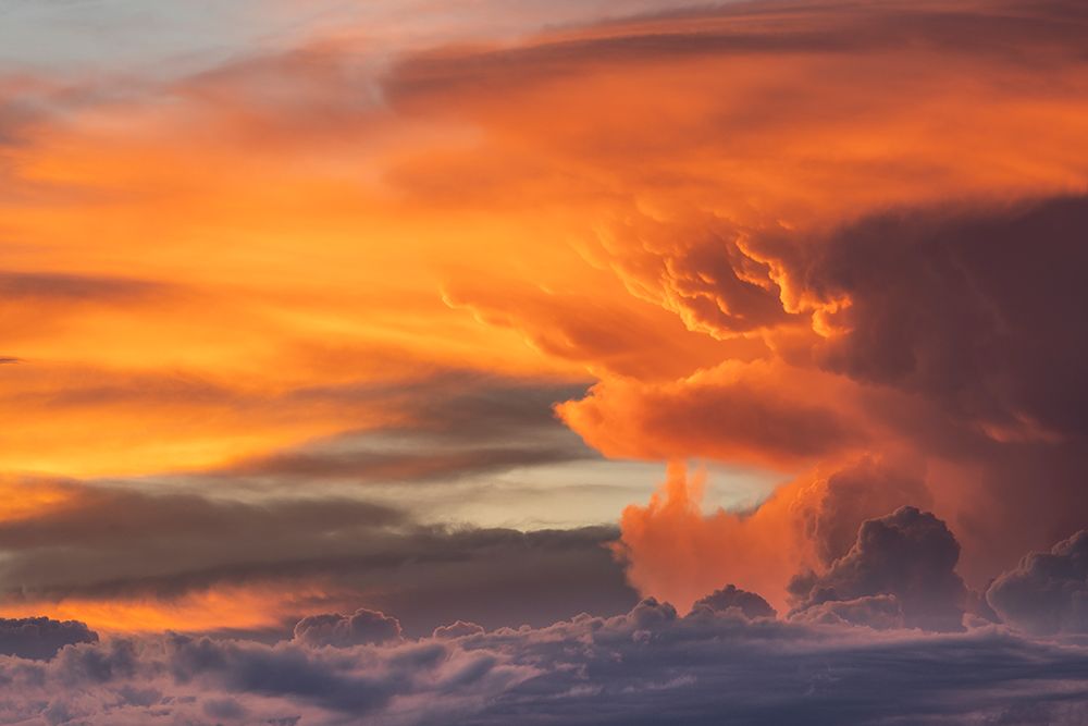 USA-Utah Sunset lights up thunderhead cloud art print by Jaynes Gallery for $57.95 CAD
