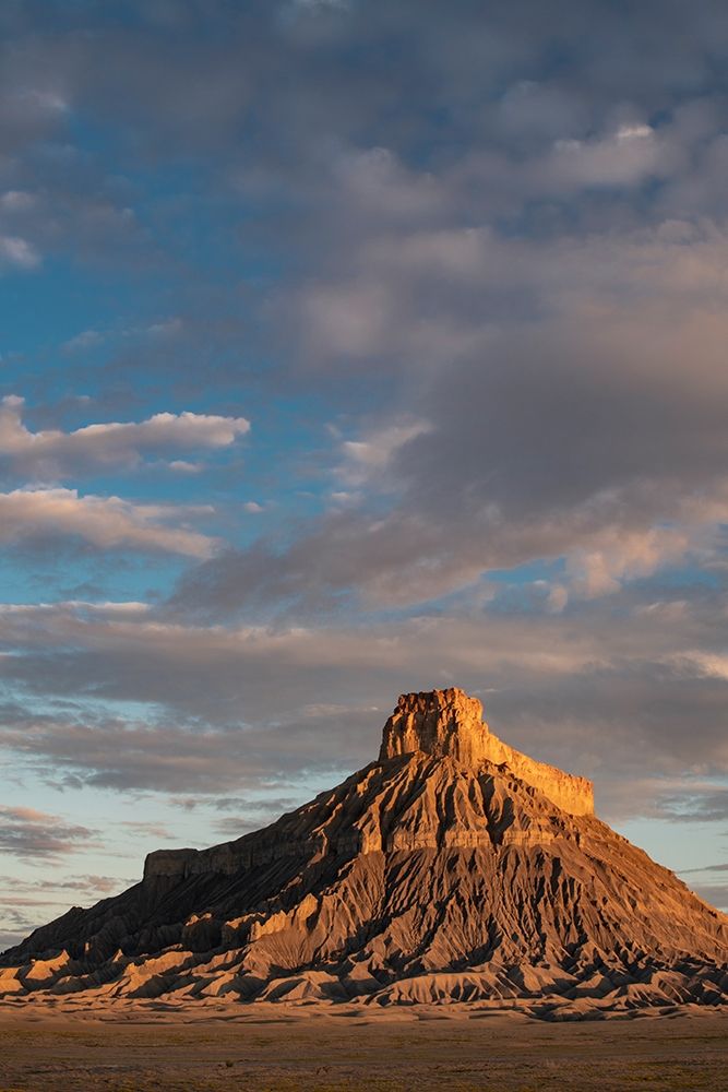 Utah Early morning clouds at Factory Butte-Upper Blue Hills art print by Judith Zimmerman for $57.95 CAD
