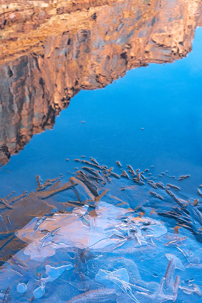 USA-Utah Ice formations on the Colorado River near Moab art print by Judith Zimmerman for $57.95 CAD
